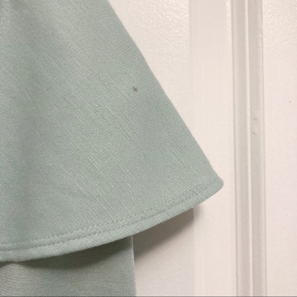 Forever 21 Mint/Light Blue Peplum Skirt Size S - Picture 3 of 5